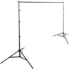 Background System Kit with 10×12′ Black, White, Chroma Green